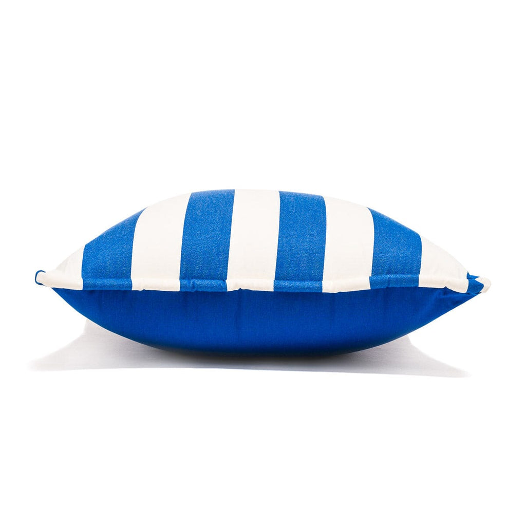 The Euro Throw Pillow - Crew Mediterranean Blue Stripe Euro Throw Pillow Business & Pleasure Co. 