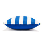 The Euro Throw Pillow - Crew Mediterranean Blue Stripe Euro Throw Pillow Business & Pleasure Co. 
