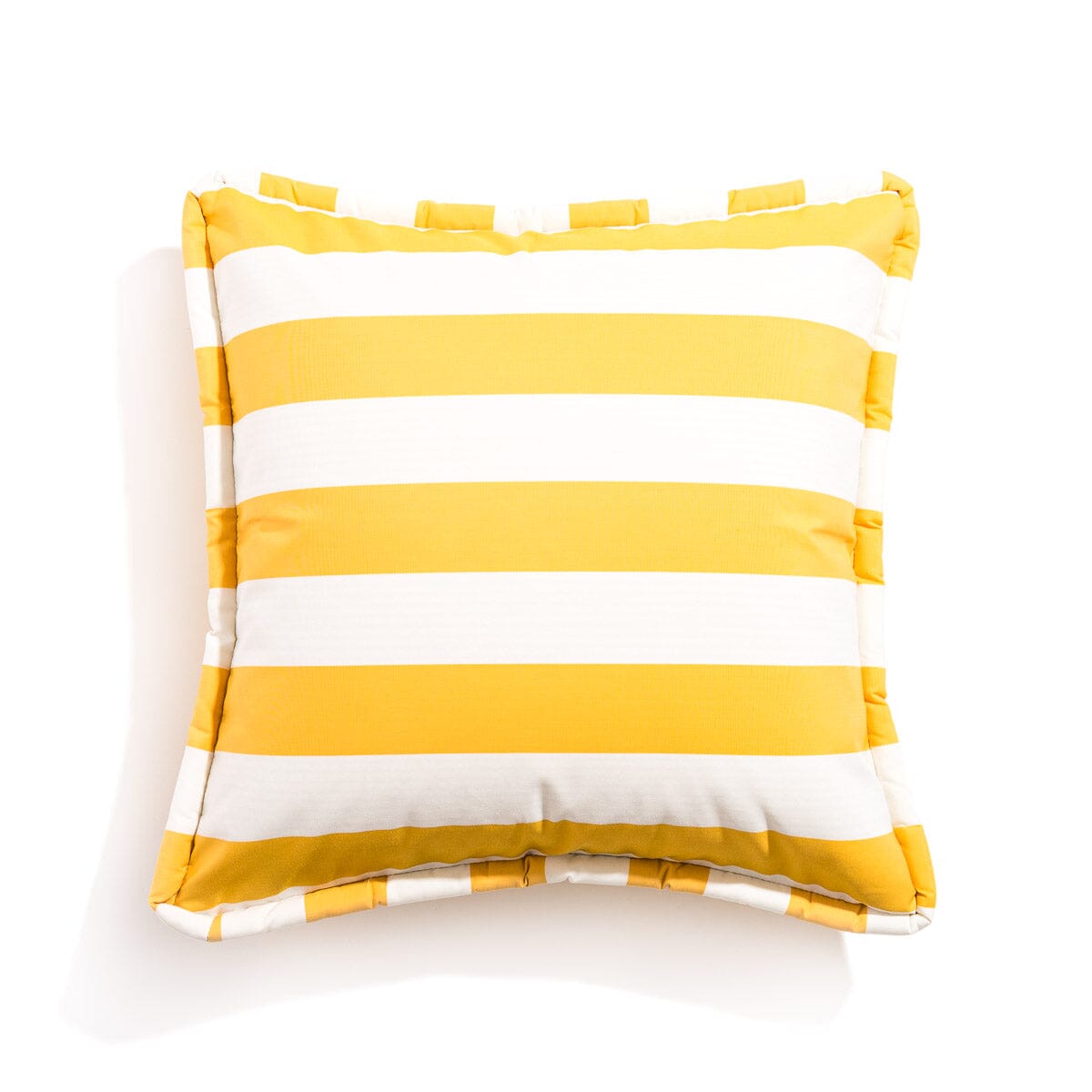 The Euro Throw Pillow - Crew Mimosa Yellow Stripe Euro Throw Pillow Business & Pleasure Co. 