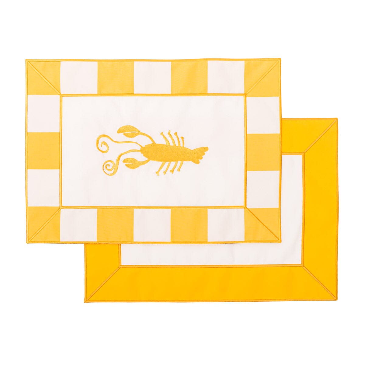 The Placemat - Crew Mimosa Yellow Stripe Placemat Business & Pleasure Co. 