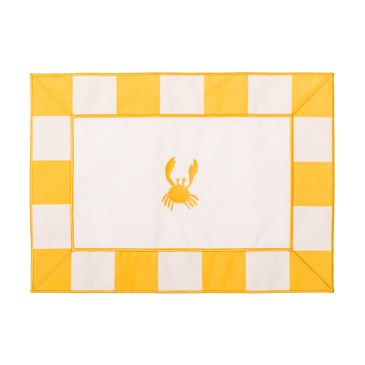 The Placemat - Crew Mimosa Yellow Stripe Placemat Business & Pleasure Co. 