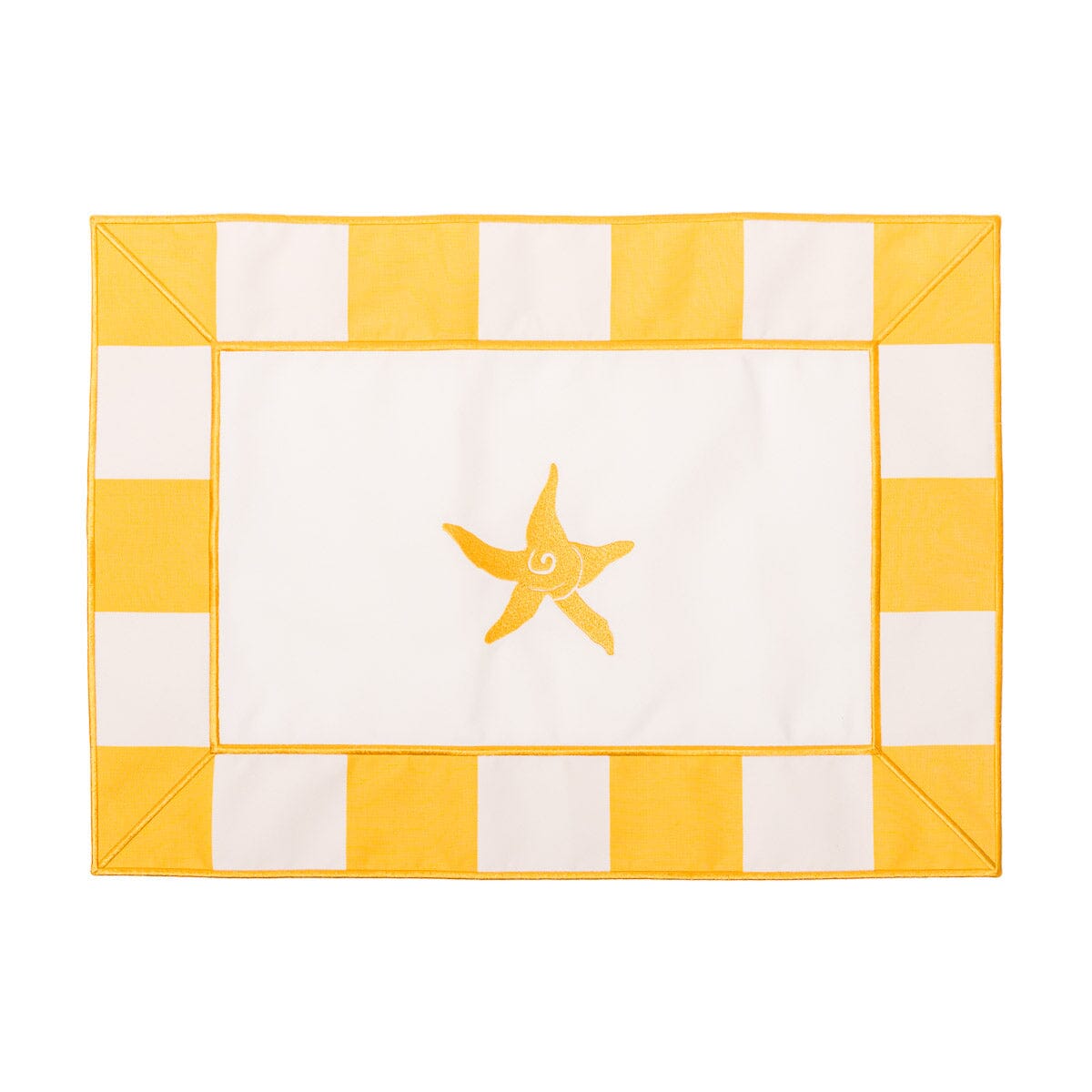 The Placemat - Crew Mimosa Yellow Stripe Placemat Business & Pleasure Co. 