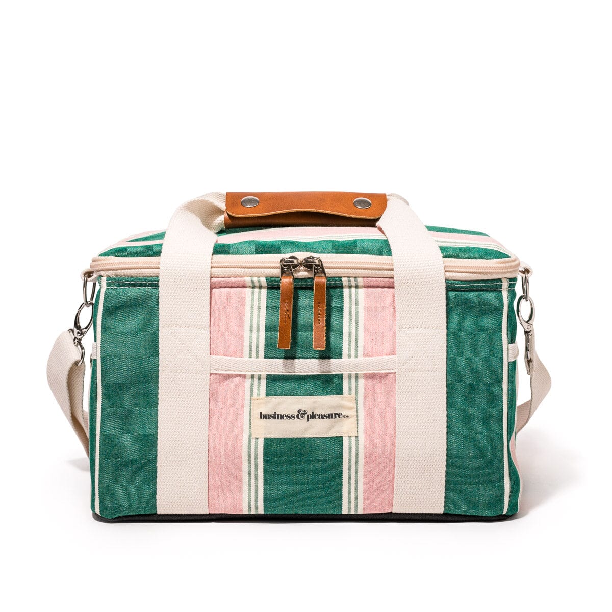 The Premium Cooler Bag - Bistro Green Stripe Premium Cooler Business & Pleasure Co. 