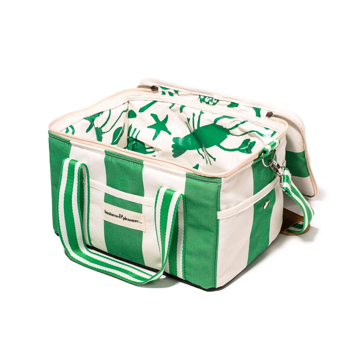 The Premium Cooler Bag - Crew Canyon Green Stripe Premium Cooler Business & Pleasure Co. 