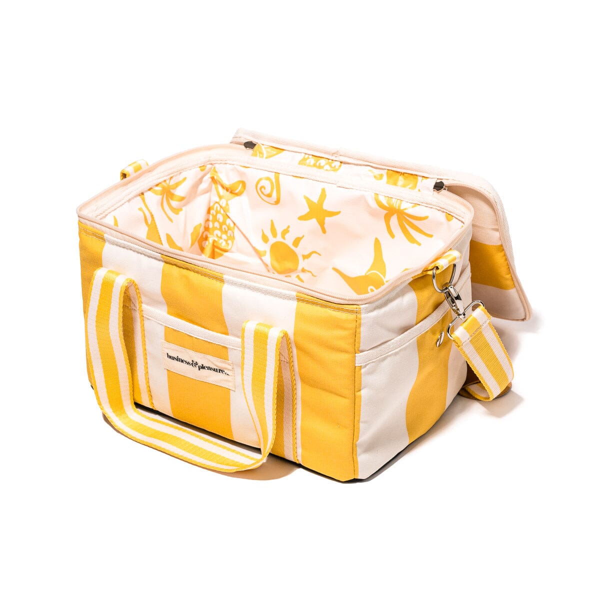 The Premium Cooler Bag - Crew Mimosa Yellow Stripe Premium Cooler Business & Pleasure Co. 