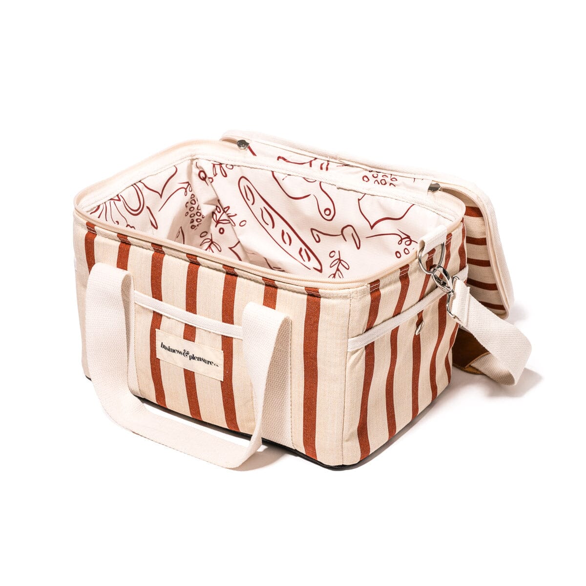 The Premium Cooler Bag - Monaco Le Sirenuse Stripe Premium Cooler Business & Pleasure Co. 