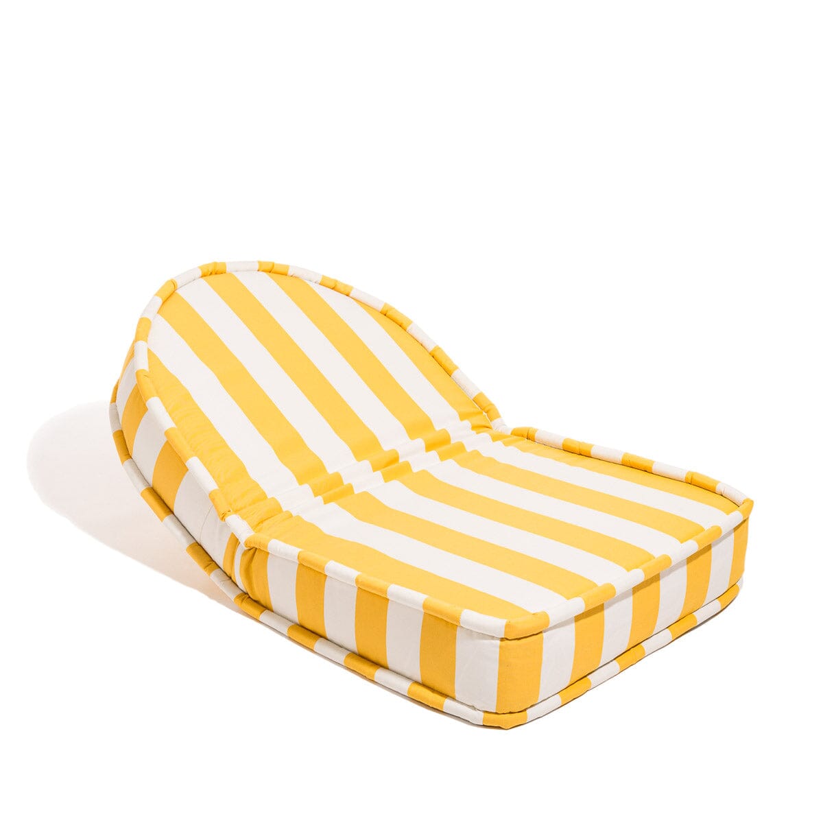 The Reclining Pillow Lounger - Crew Mimosa Yellow Stripe Reclining Lounger Business & Pleasure Co. 