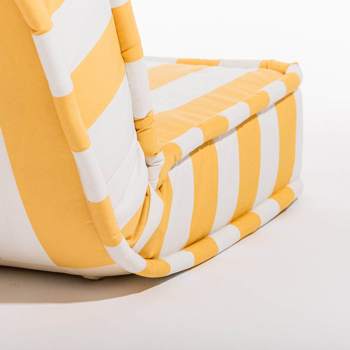 The Reclining Pillow Lounger - Crew Mimosa Yellow Stripe Reclining Lounger Business & Pleasure Co. 