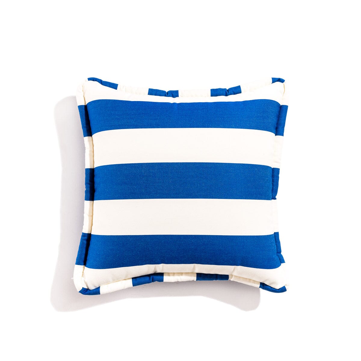 The Small Square Throw Pillow - Crew Mediterranean Blue Stripe Small Square Throw Business & Pleasure Co. 