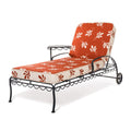 The Al Fresco Sun Lounger in Benoît Le Sirenuse Jacquard | Vintage Black Frame Bundle Business & Pleasure Co. 