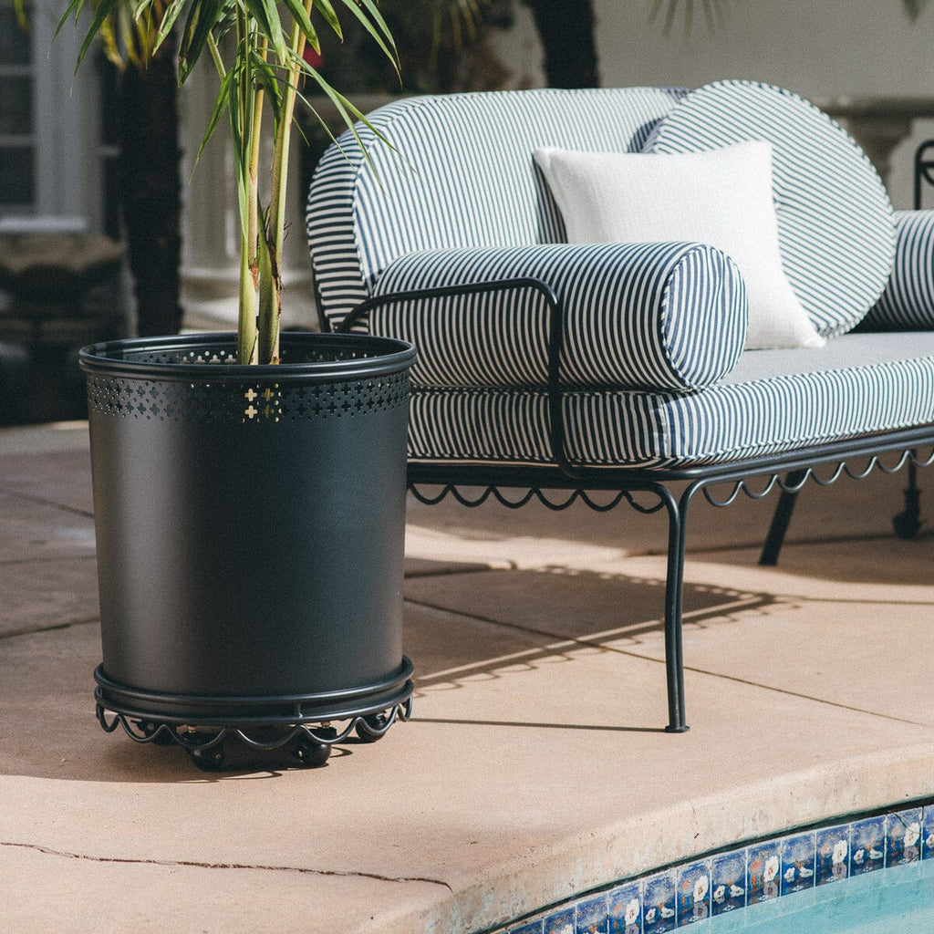 The Al Fresco Large Planter - Vintage Black Al Fresco Planter Business & Pleasure Co. 