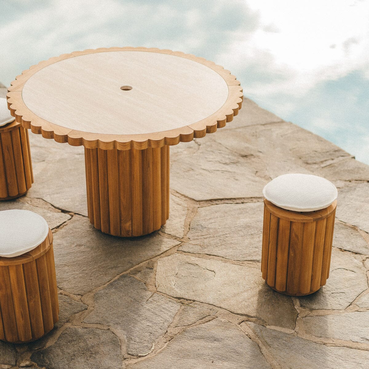 The Daisy Dining Table - Teakwood Daisy Dining Table Business & Pleasure Co. 