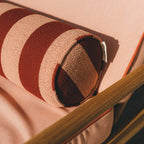 The Bolster Pillow - Terry Terracotta Stripe Bolster Pillow Business & Pleasure Co. 