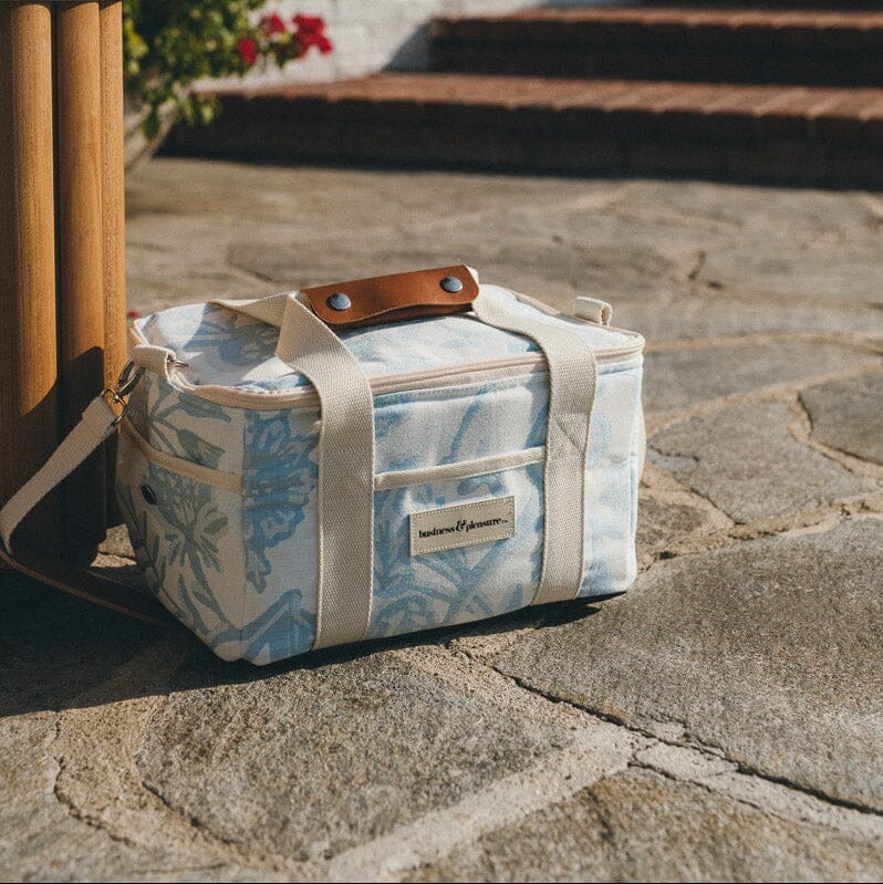 The Premium Cooler Bag Business & Pleasure Co. Hanalei Bay Blue Jacquard 