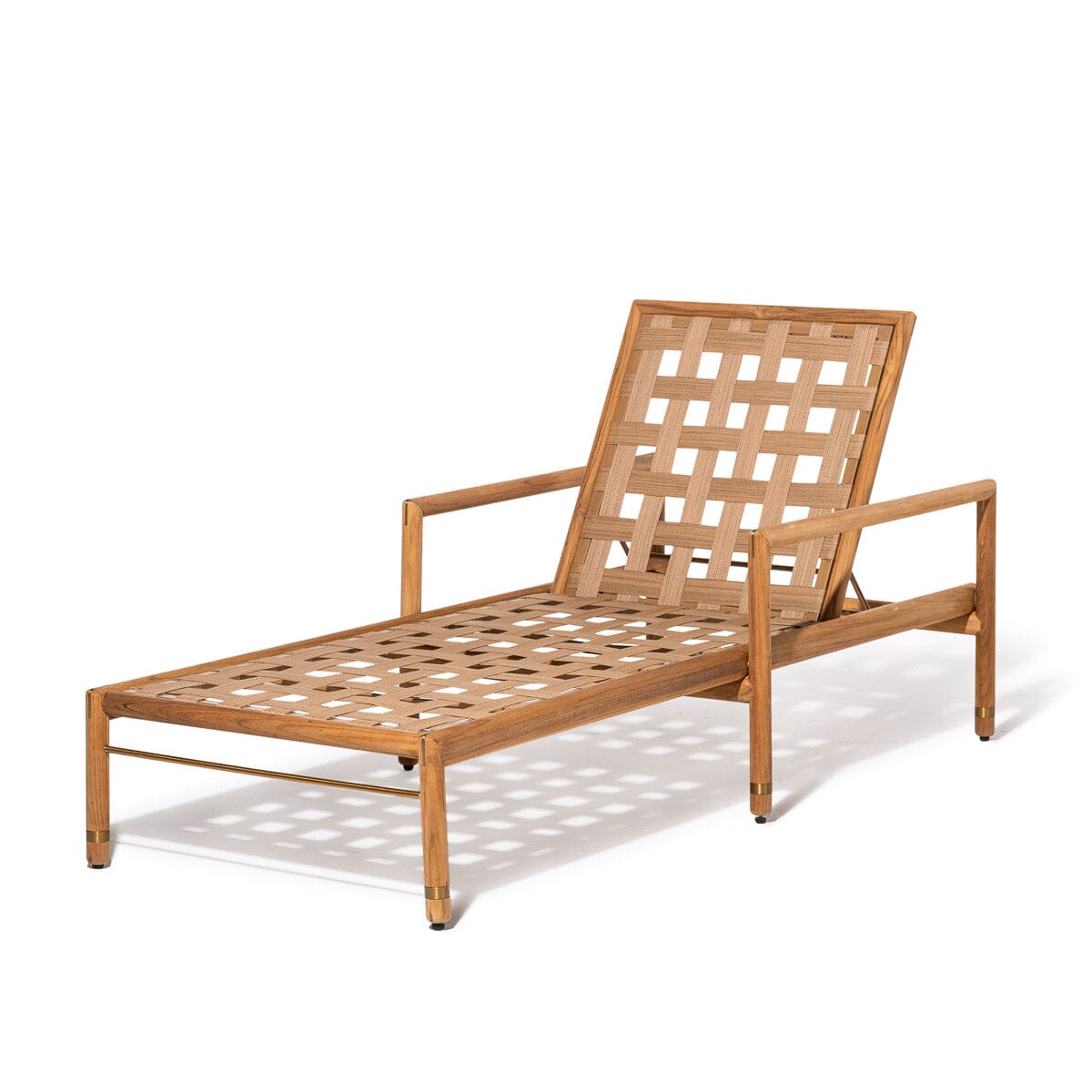 The WES Sun Lounger - Frame - Teakwood Gold Wes Sun Lounger Business & Pleasure Co. 