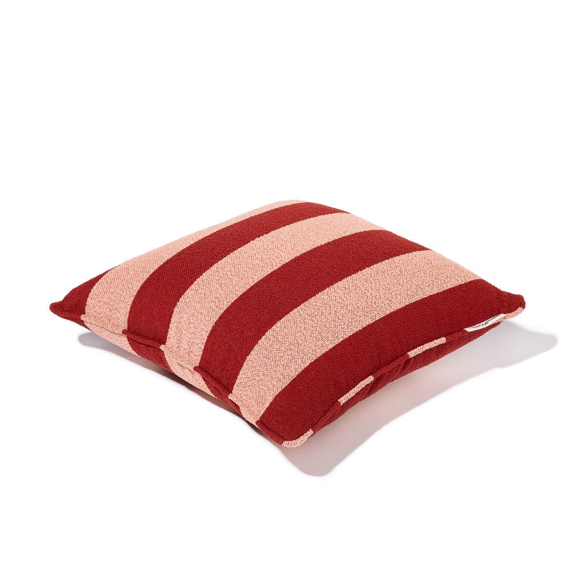 Small Square Throw Pillow Business & Pleasure Co. Terry Terracotta Stripe 
