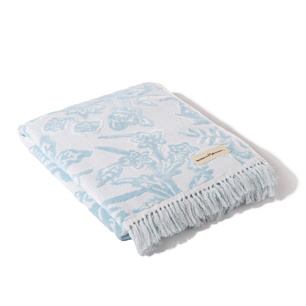 The Beach Towel Beach Towel Business & Pleasure Co. Hanalei Bay Blue Jacquard 