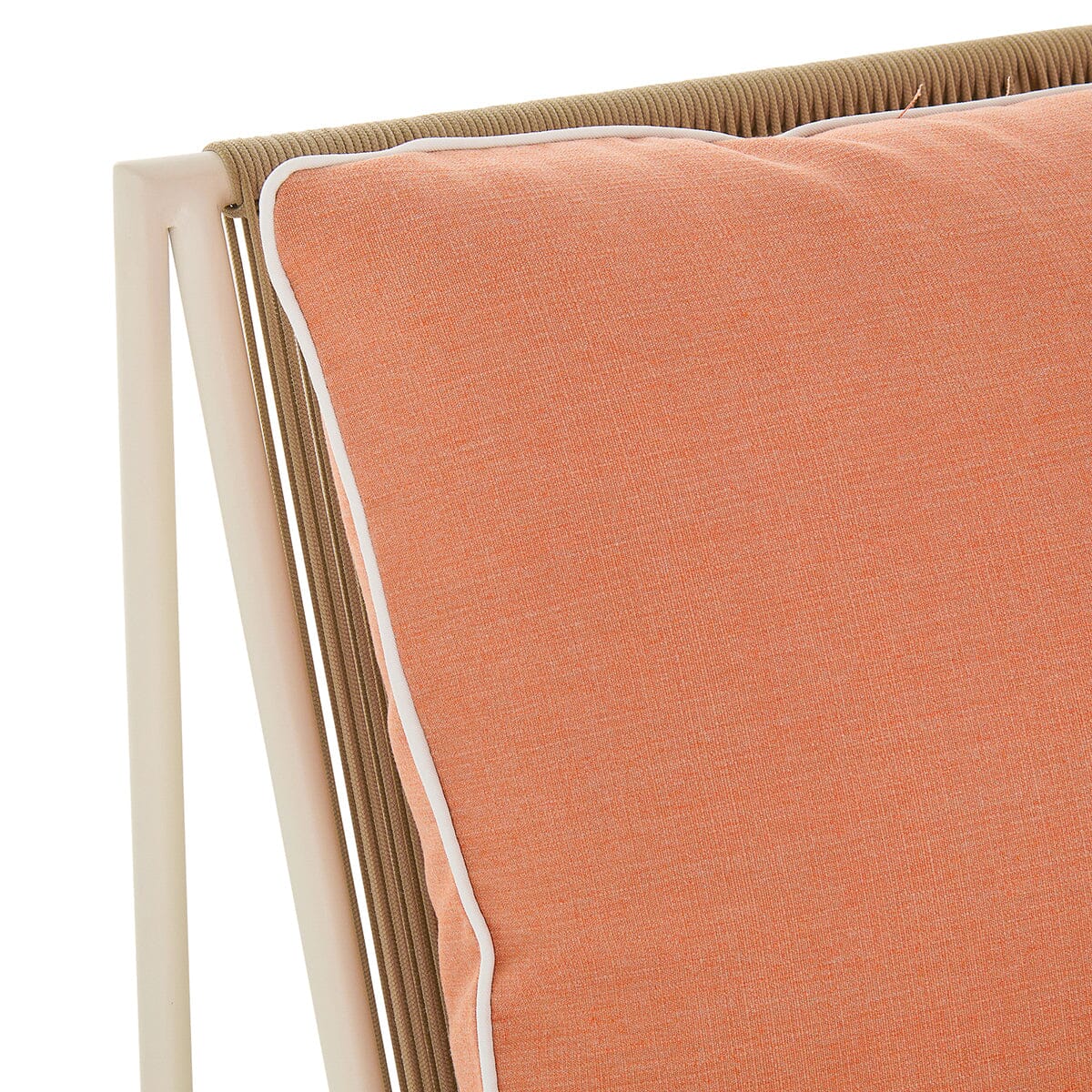 The Shore 3 Seat Sofa - Coco Republic - Coral - White Frame Shore Sofa Business & Pleasure Co. 