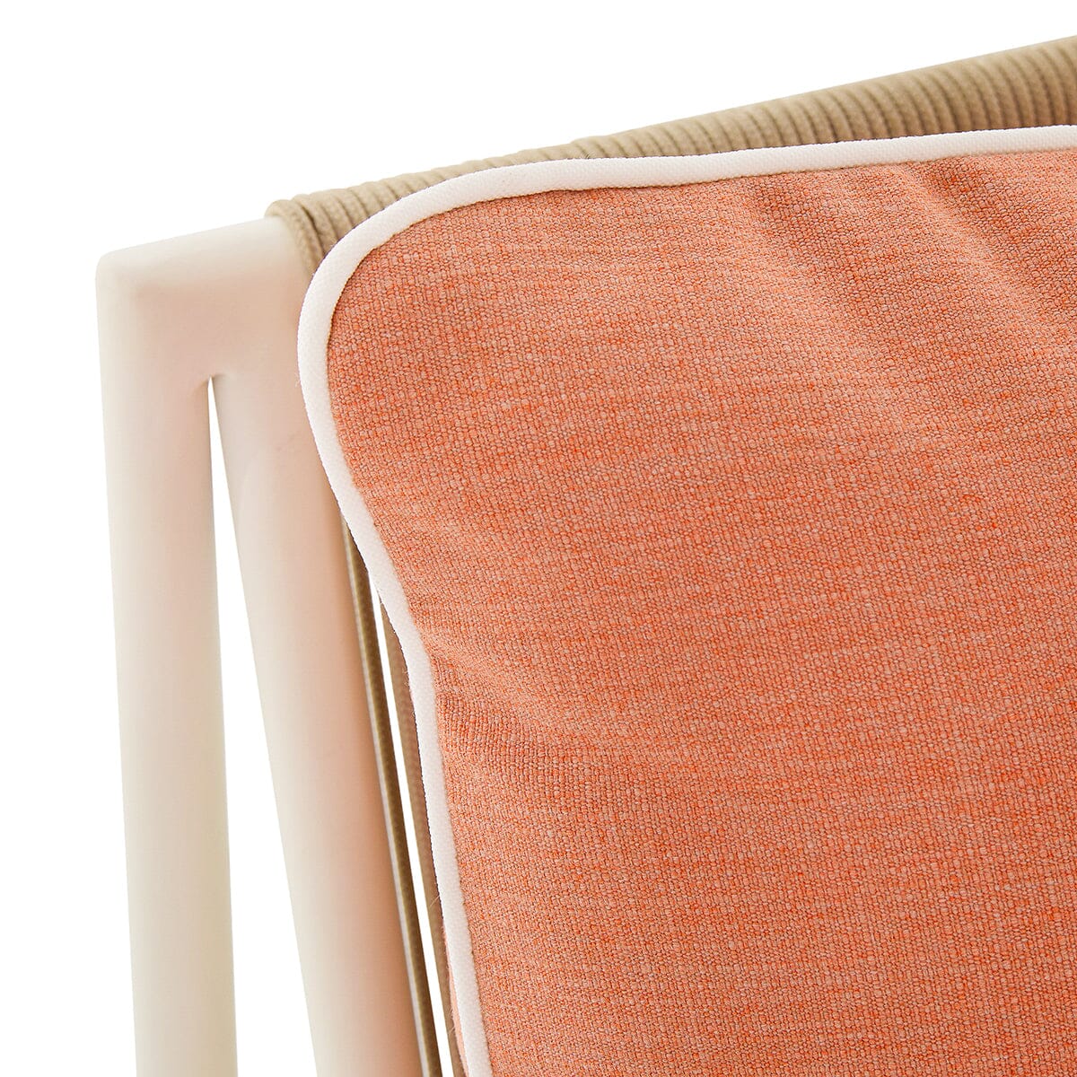 The Shore Occasional Chair - Coco Republic - Coral - White Frame Shore Chair Business & Pleasure Co. 