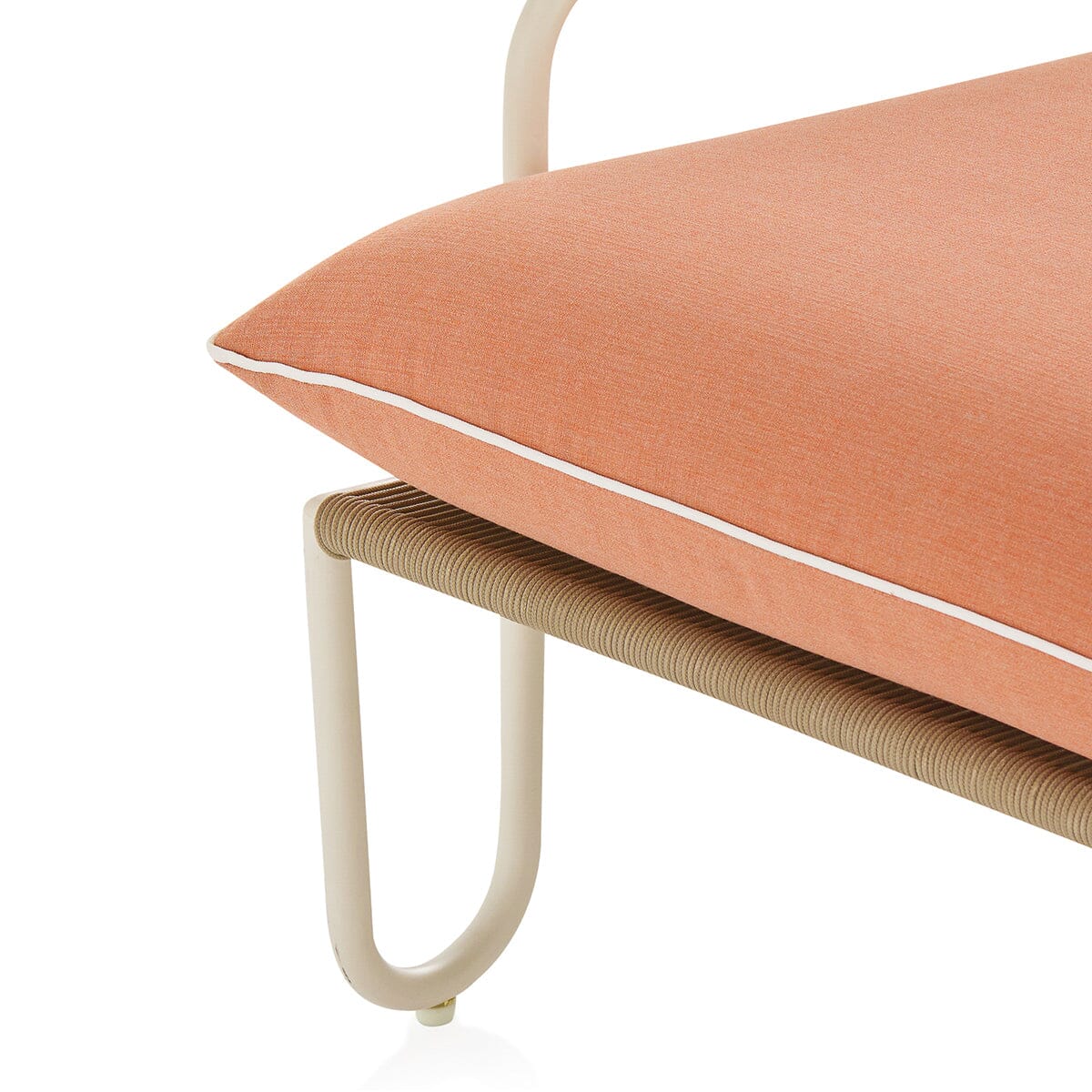 The Shore Occasional Chair - Coco Republic - Coral - White Frame Shore Chair Business & Pleasure Co. 