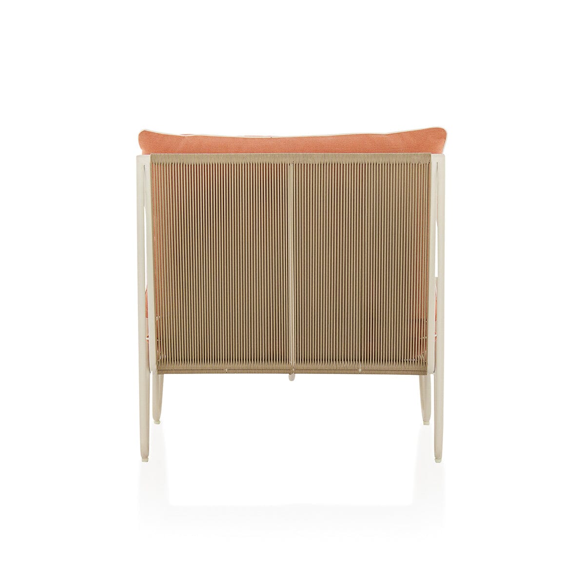 The Shore Occasional Chair - Coco Republic - Coral - White Frame Shore Chair Business & Pleasure Co. 