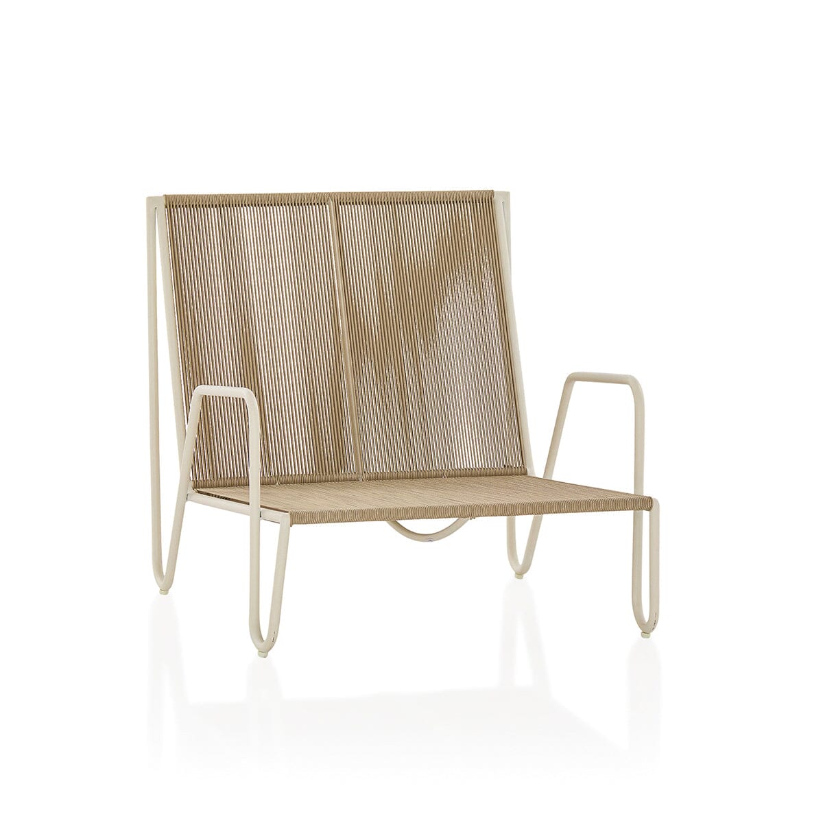 The Shore Occasional Chair - Coco Republic - Coral - White Frame Shore Chair Business & Pleasure Co. 