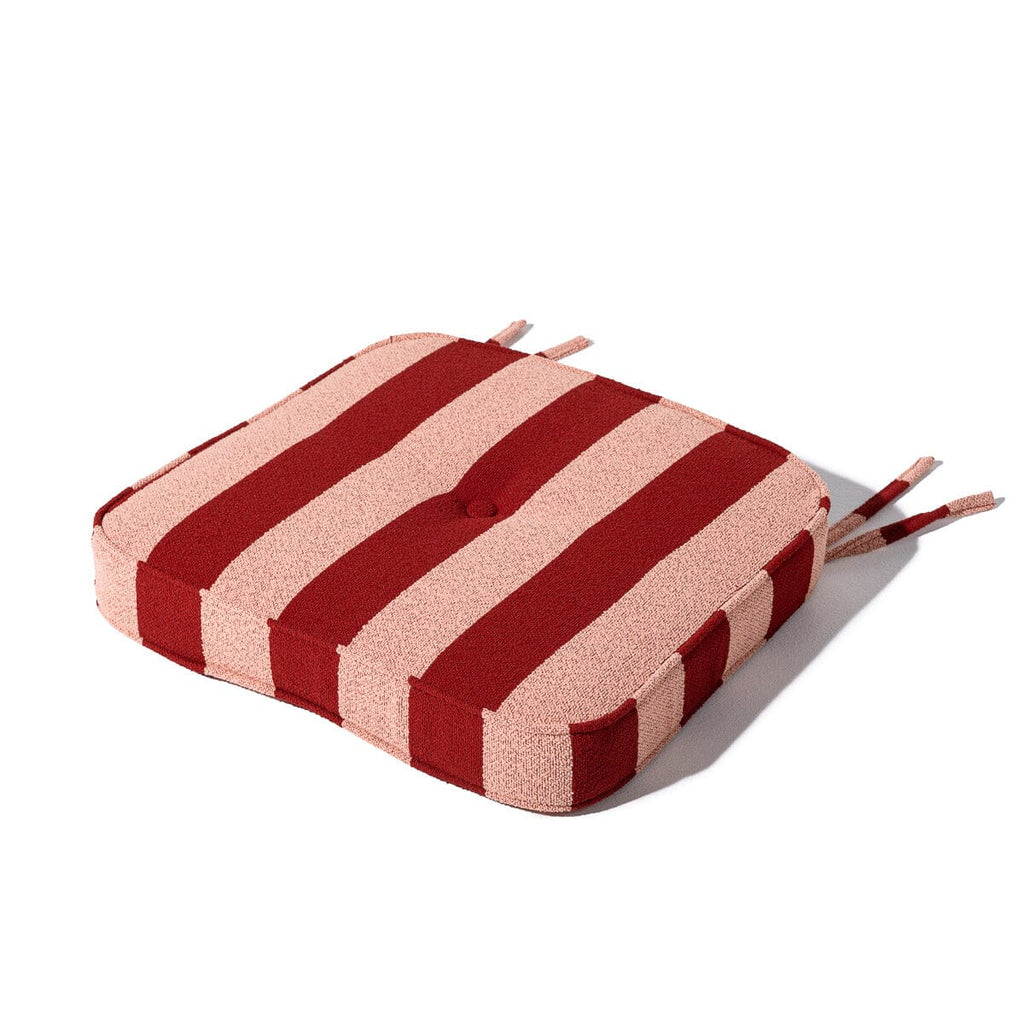 The Al Fresco Dining Chair Cushion Business & Pleasure Co. Terry Terracotta Stripe 