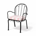 Al Fresco Dining Chair in Crew Pink Stripe | Vintage Black Frame Al Fresco Dining Chair Kit Business & Pleasure Co. 