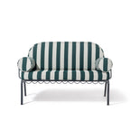 The Al Fresco Love Seat Business & Pleasure Co. Terry Green Stripe Vintage Black 