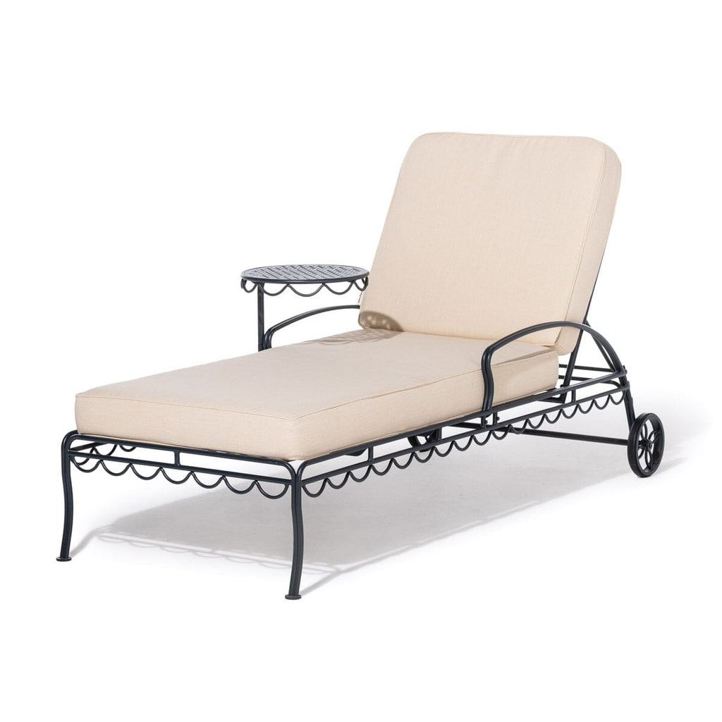 The Al Fresco Sun Lounger Business & Pleasure Co. Tiki Natural Vintage Black 