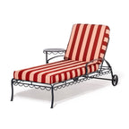 The Al Fresco Sun Lounger Business & Pleasure Co. Terry Terracotta Stripe Vintage Black 