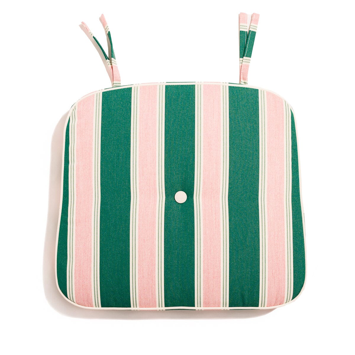 The Al Fresco Dining Chair Cushion - Bistro Green Stripe Al Fresco Chair Cushion Business & Pleasure Co. 