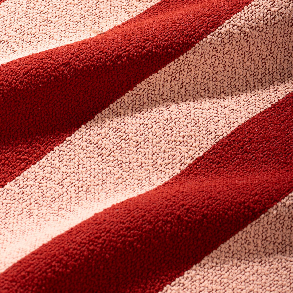 Terry Terracotta and Dusty Pink Stripe - Fabric Swatch Fabric Swatch Business & Pleasure Co. 