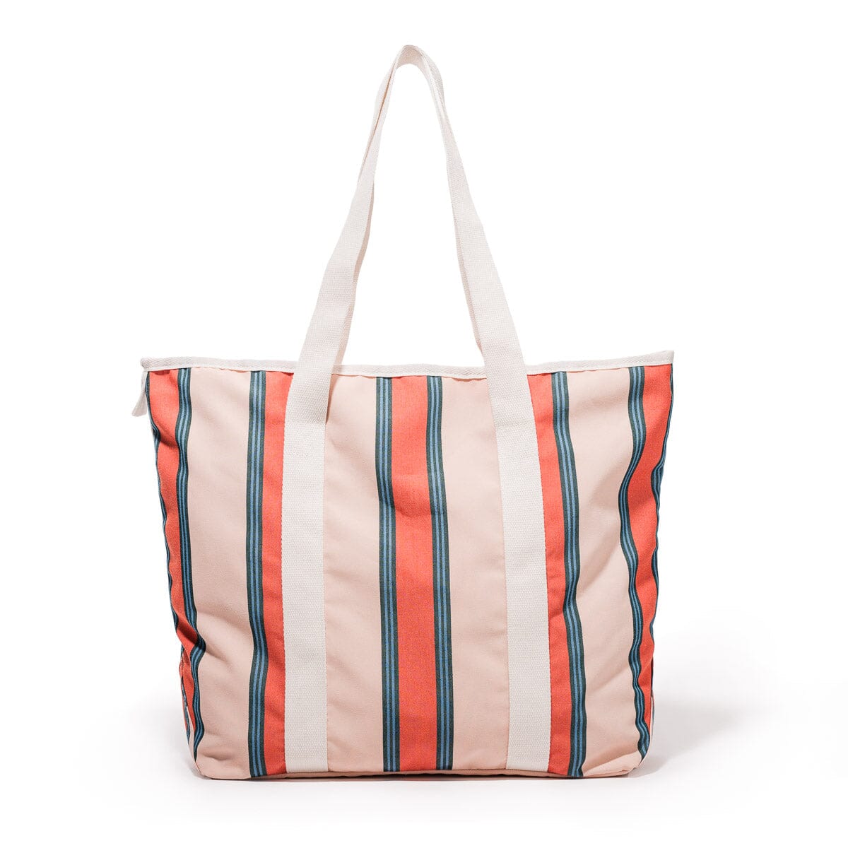 The Beach Bag - Bistro Dusty Pink Stripe Beach Bag Business & Pleasure Co 