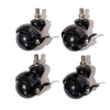 Swatch for The Umbrella Base - Ball Caster Wheels - Black/Black - Set Of 4