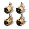 Swatch for The Umbrella Base - Ball Caster Wheels - Gold/Black - Set Of 4