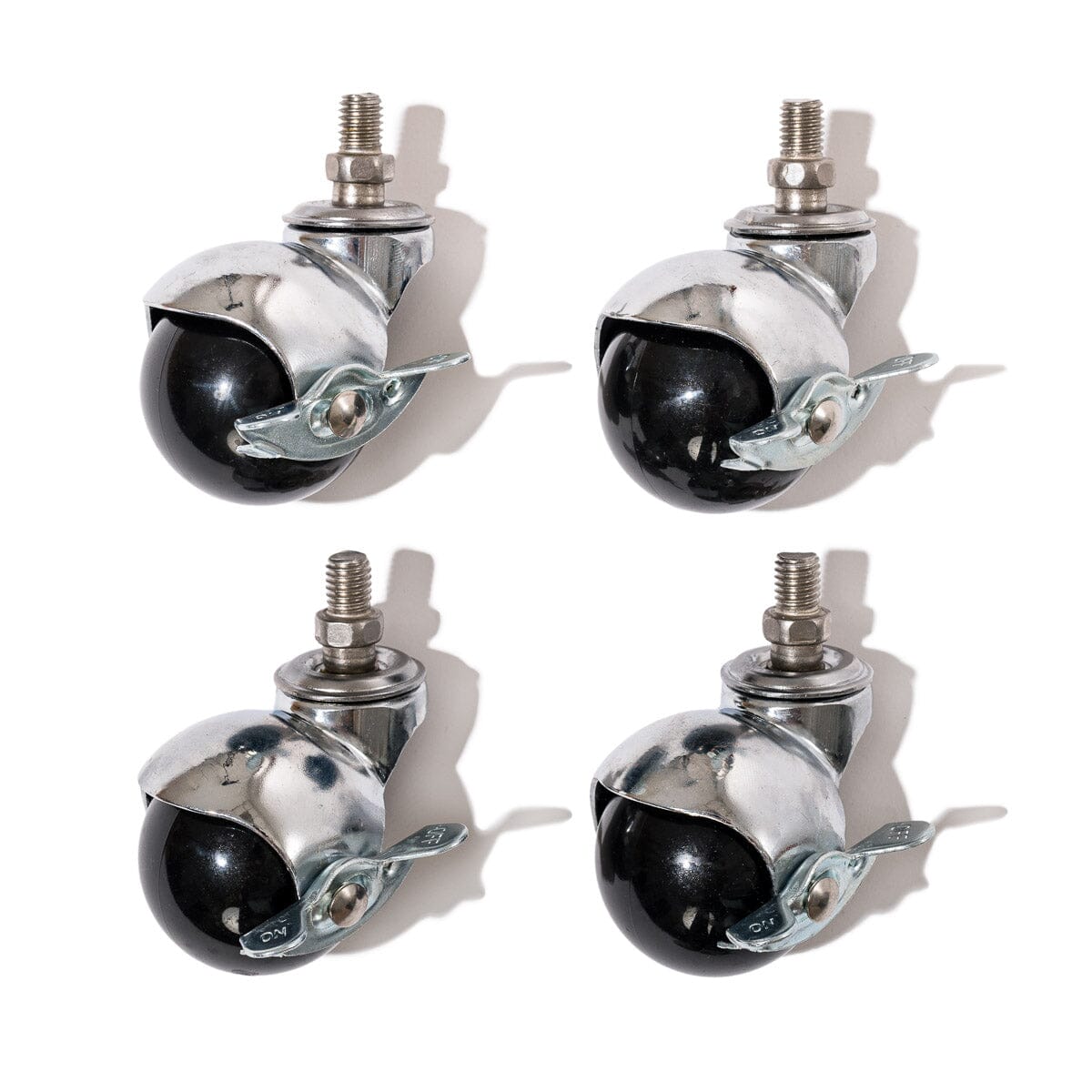 The Umbrella Base - Ball Caster Wheels - Silver/Black - Set Of 4 Umbrella Base Ball Caster Wheels Business & Pleasure Co. 