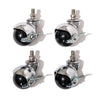 Swatch for The Umbrella Base - Ball Caster Wheels - Silver/Black - Set Of 4