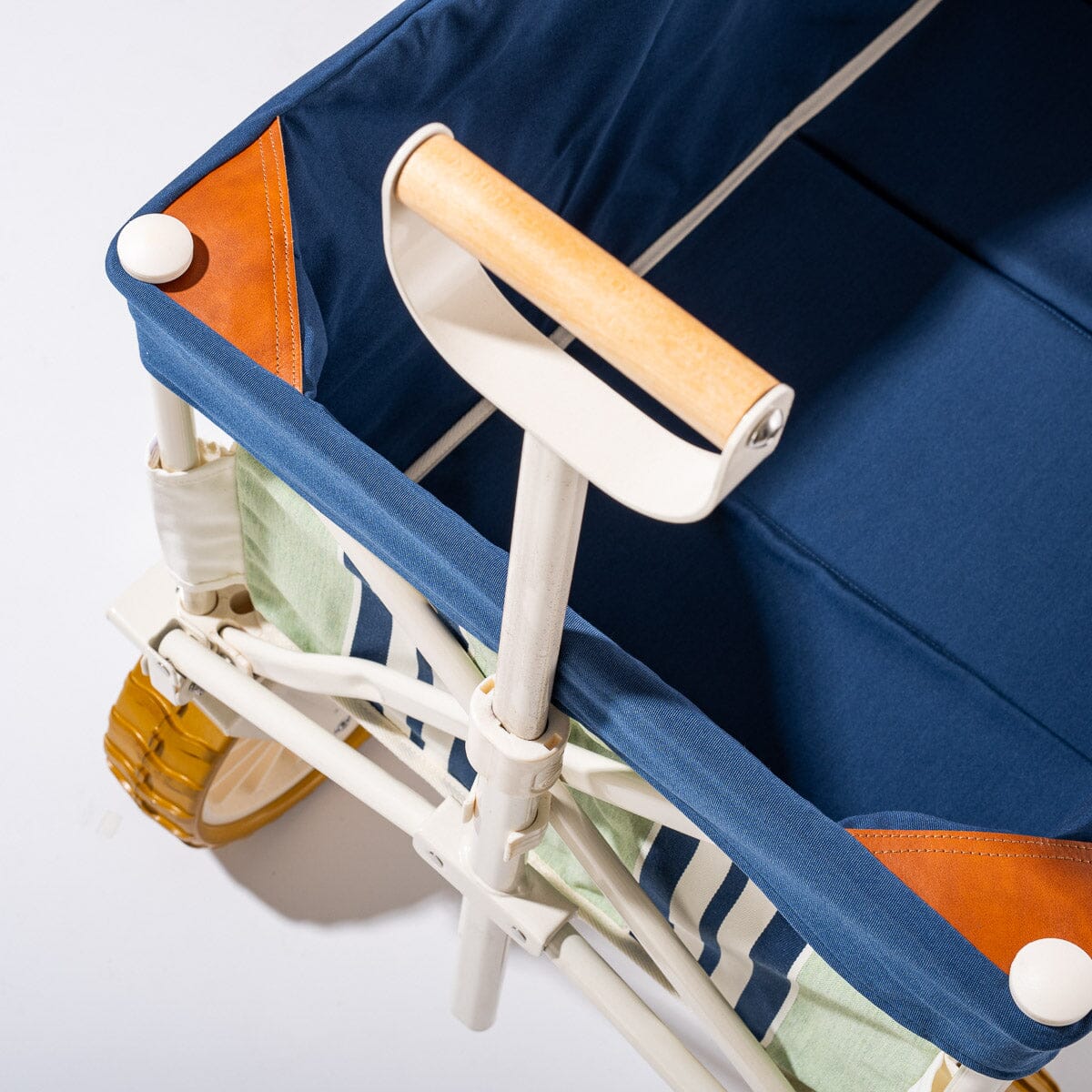 The Folding Beach Cart x Julia Berolzheimer in Green Navy B&P Co. x Julia Berolzheimer 