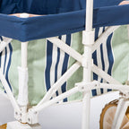 The Folding Beach Cart x Julia Berolzheimer in Green Navy B&P Co. x Julia Berolzheimer 