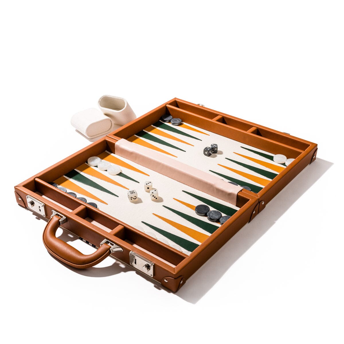 The Backgammon Set - Antique White Backgammon Set Business & Pleasure Co 