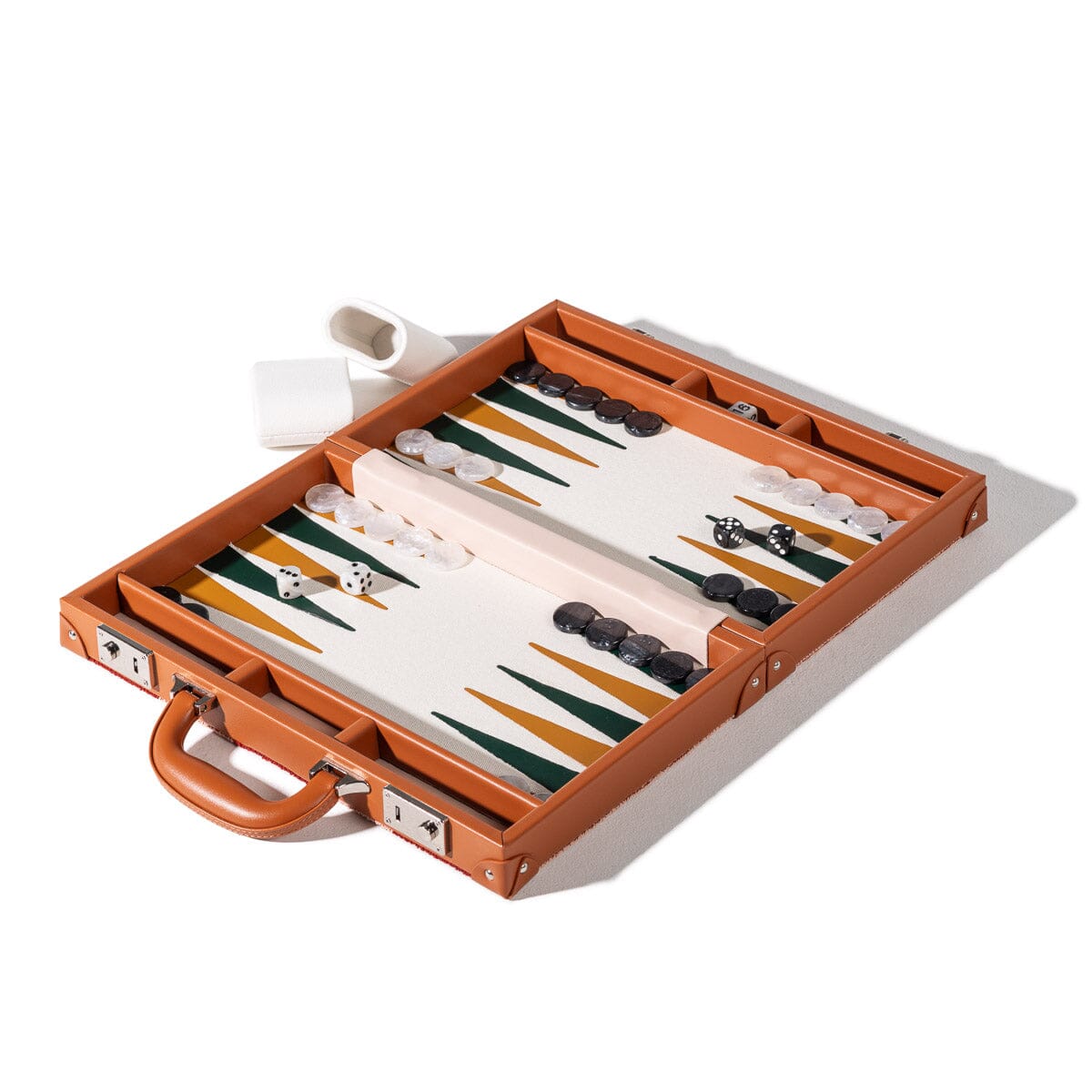 Product image of The Backgammon Set - Terry Terracotta Stripe Backgammon Set Business & Pleasure Co. 