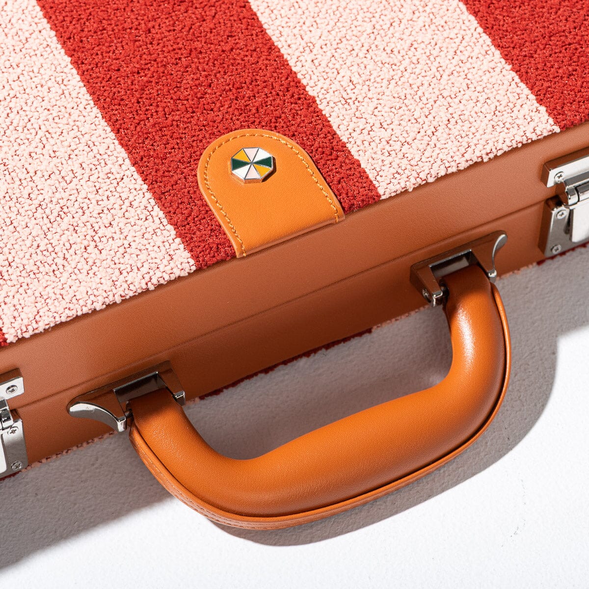 The Backgammon Set - Terry Terracotta Stripe Backgammon Set Business & Pleasure Co. 