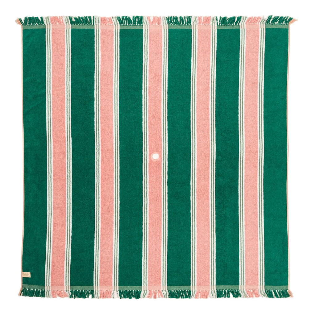 The Beach Blanket - Bistro Green Stripe Beach Blanket Business & Pleasure Co. 