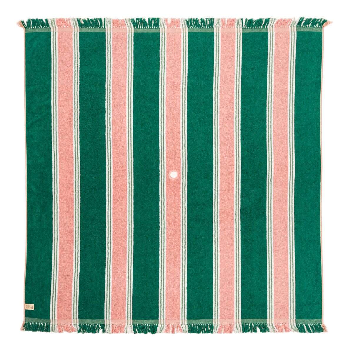 The Beach Blanket - Bistro Green Stripe Beach Blanket Business & Pleasure Co. 