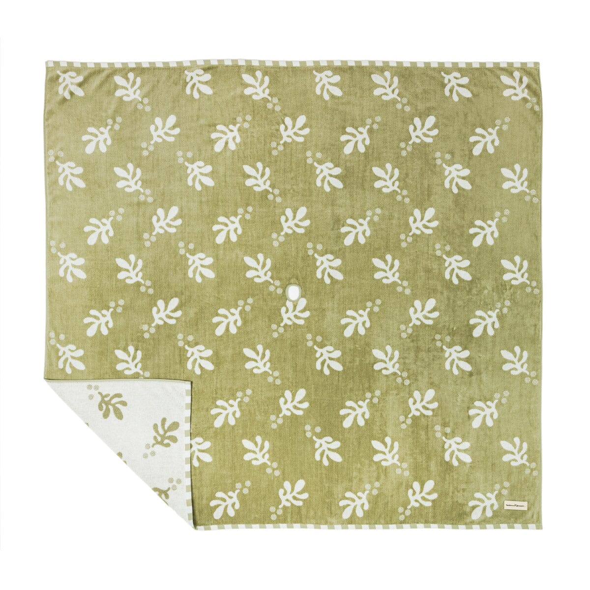 The Beach Blanket - Benoît Jade Green Jacquard Beach Blanket Business & Pleasure Co. 