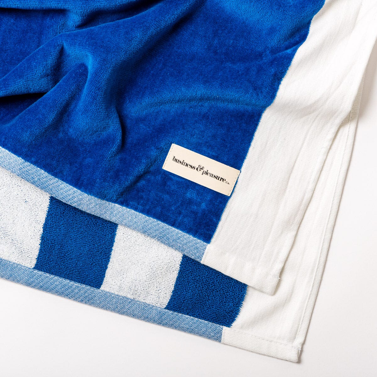 The Beach Blanket - Crew Mediterranean Blue Stripe Beach Blanket Business & Pleasure Co. 