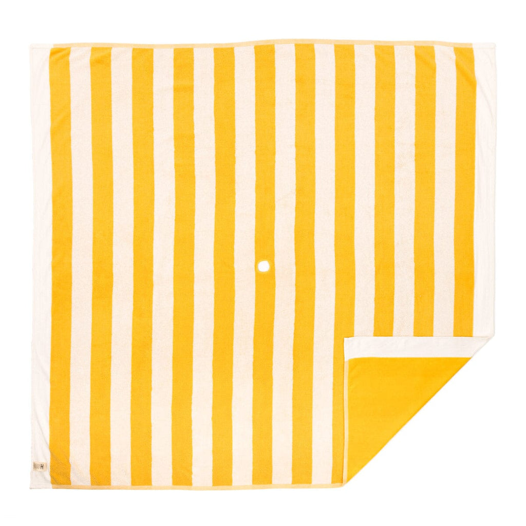 The Beach Blanket - Crew Mimosa Yellow Stripe Beach Blanket Business & Pleasure Co. 