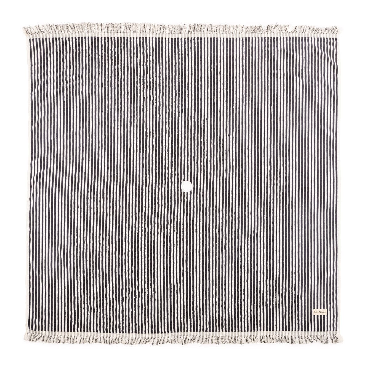 The Beach Blanket - Lauren's Navy Stripe Beach Blanket Business & Pleasure Co 