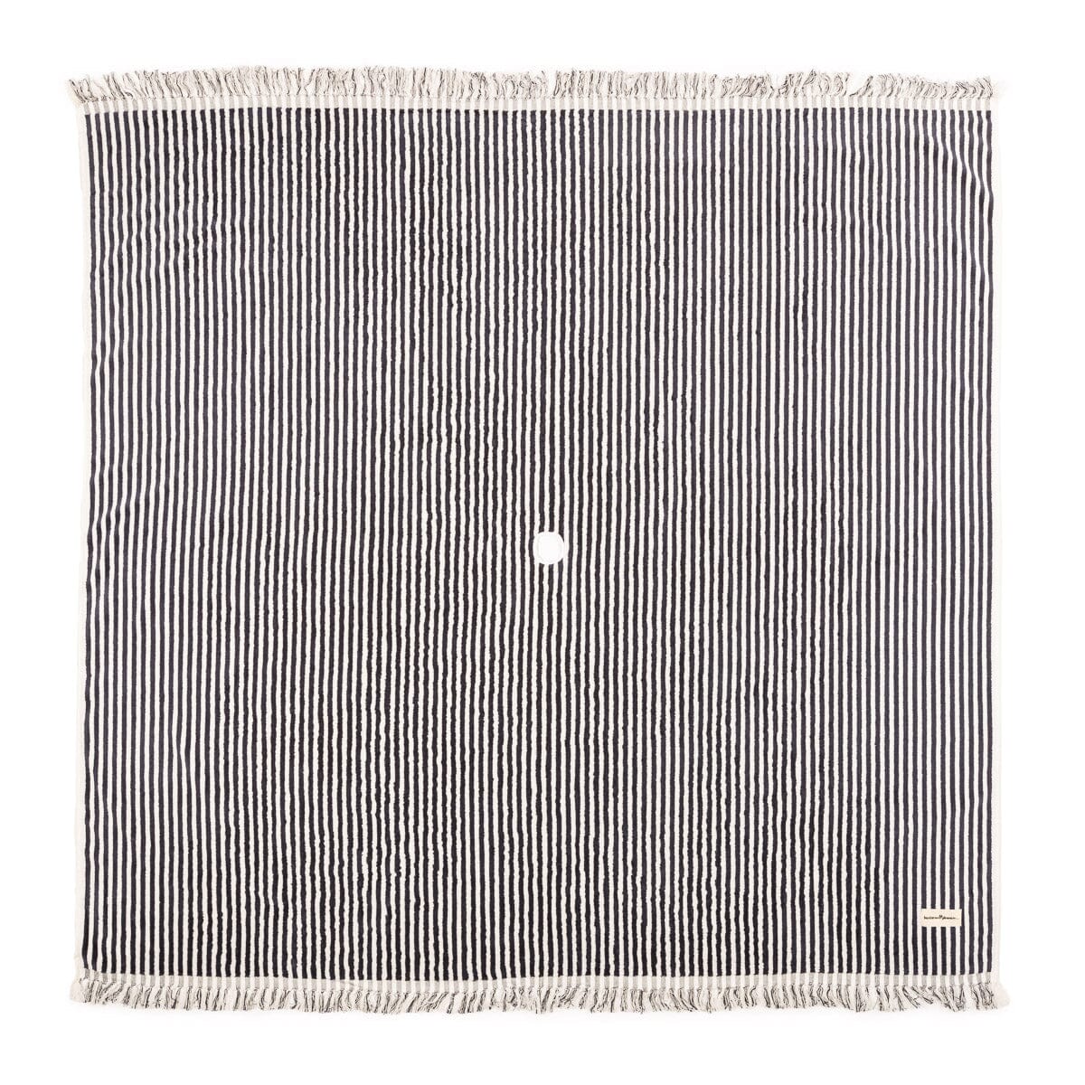 The Beach Blanket - Lauren's Navy Stripe Beach Blanket Business & Pleasure Co 